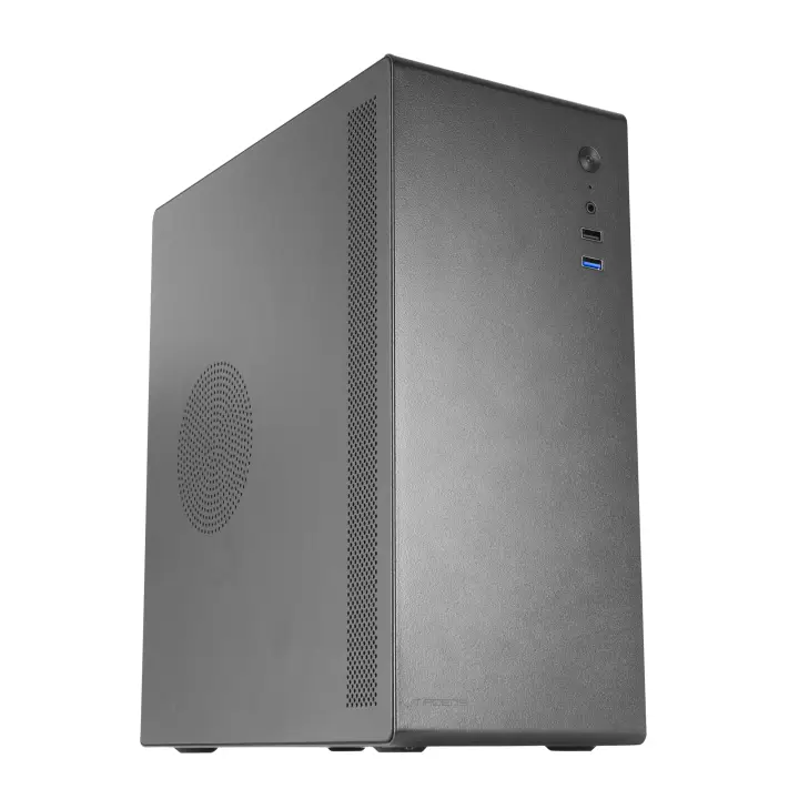 NOVAX550BR, Caja PC Micro-ATX + Fuente Alimentación 550W 80Plus Bronce 230V, Diseño Totalmente Metálico, 1x Ventilador Trasero 80mm, Minitorre con Amplia Capacidad Interna, Negro
