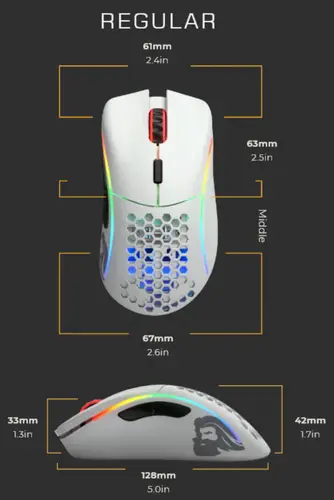 Model D Wireless ratón Juego mano derecha RF inalámbrico 19000 DPI - Imagen 11