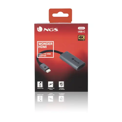 WONDERHDMI Adaptador gráfico USB Negro, Gris - Imagen 8