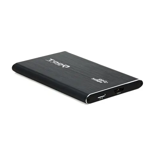 TQE-2529B caja para disco duro externo Carcasa de disco duro/SSD Negro 2.5" - Imagen 1