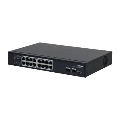 (DH-PFS3218-16GT-135) DAHUA SWITCH L2 POE 16 PUERTOS + 2 GIGABIT SFP