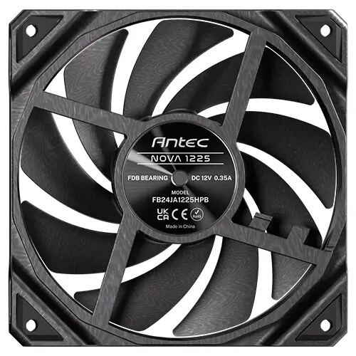 Nova Carcasa del ordenador Ventilador 12 cm Negro 1 pieza(s)