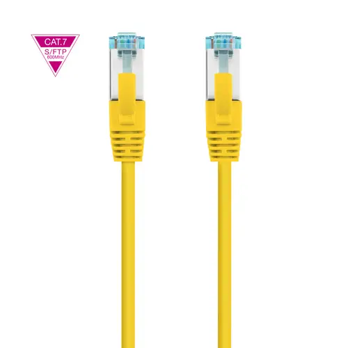 Cable de Red Cat.7 600MHZ LSZH SFTP PIMF AWG26, Amarillo, 25 cm - Imagen 2