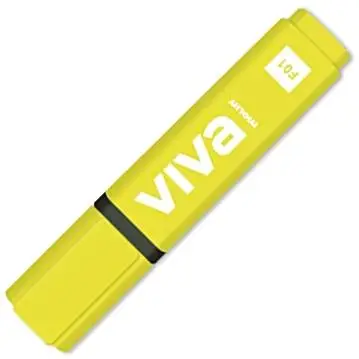 MOLIN MARCADOR FLUORESCENTE VIVA AMARILLO - Pack de 10 unidades