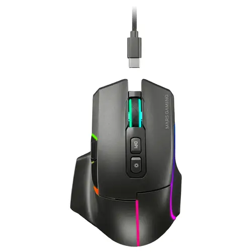 MMWVECTOR ratón Juego mano derecha RF Wireless + Bluetooth + USB Type-A Óptico 12000 DPI - Imagen 1