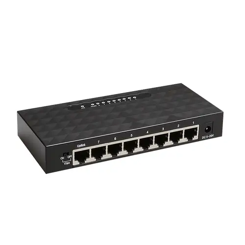 GES8000 No administrado Gigabit Ethernet (10/100/1000) Negro - Imagen 2