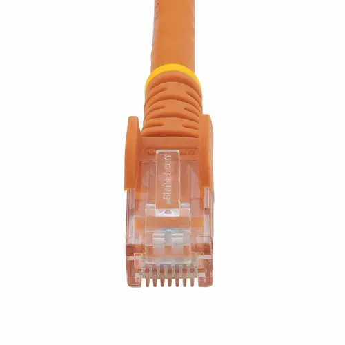 Cable de Red Ethernet Cat6 Snagless de 3m Naranja - Cable Patch RJ45 UTP - Imagen 4