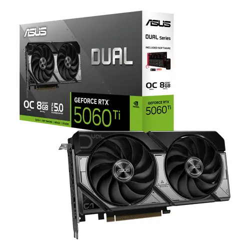 Dual -RTX5060TI-O8G NVIDIA GeForce RTX 5060 Ti 8 GB GDDR7 - Imagen 3