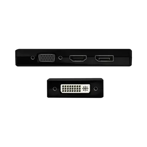 Conversor USB-C A DP/DVI/HDMI/VGA, USB-C/M-DP/H-DVI/H-HDMI/H-Vga/H, Negro, 15cm - Imagen 3