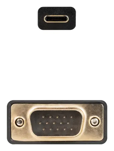 Cable Conversor USB-C/M a VGA/M, 1.8 m, Negro - Imagen 3