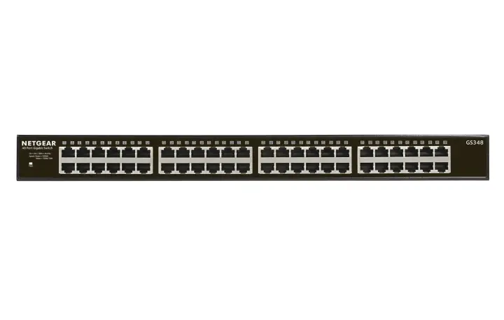 GS348 No administrado Gigabit Ethernet (10/100/1000) 1U Negro