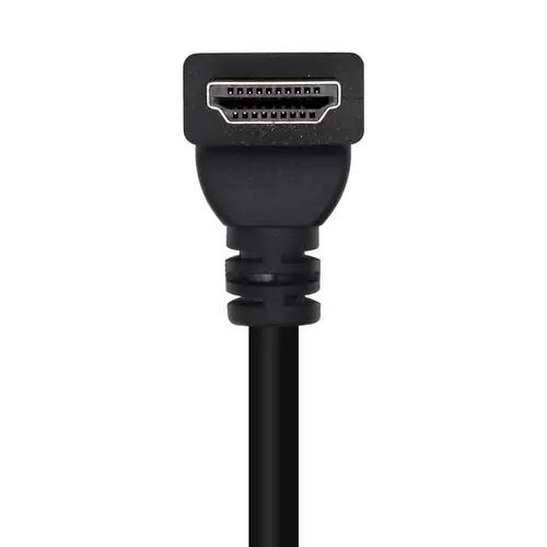 Cable HDMI V2.0 Acodado Premium Alta Velocidad / HEC 4K@60Hz 18Gbps, A/M-A/M, Negro, 1.0m - Imagen 4