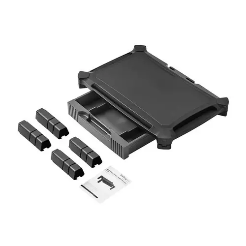 Base con Cajón para Monitor - de Altura Ajustable con Columnas Apilables - con Soporte para Pantallas hasta 32 Pulgadas - Imagen 4