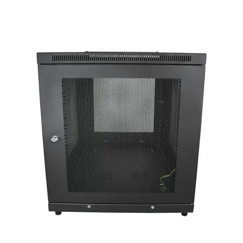 Armario Rack para Servidores 12U 19" 4 Columnas - Rack de Servidores con Cerradura y Seguro - Rack con Ruedas y Carriles de Montaje Ajustables para Equipo de Red - Imagen 4