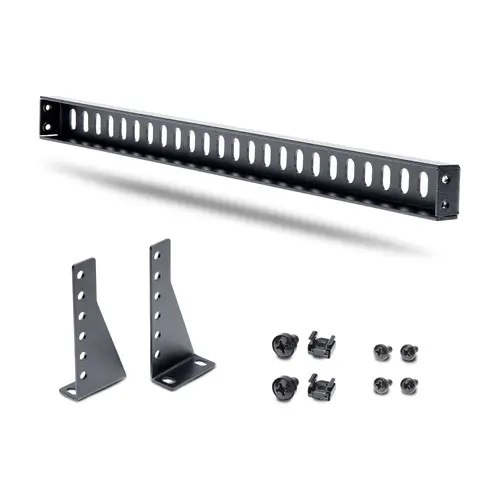 Barra 1U de Amarre Horizontal para Gestión de Cables en Rack - para Racks de 19" - Profundidad Ajustable - Guía Horizontal para Paneles de Parcheo / Switches / PDUs - Imagen 8