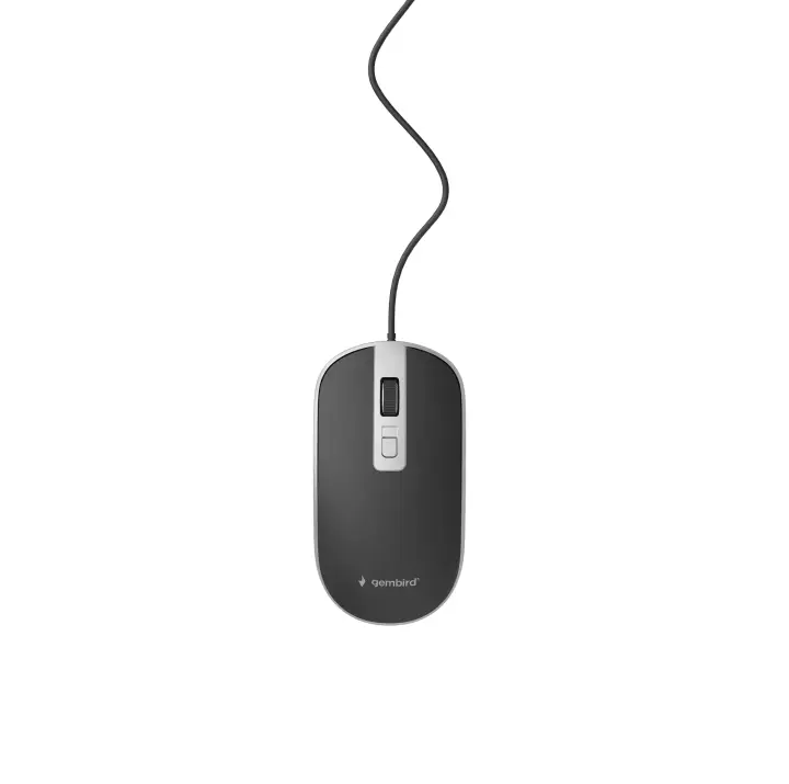 MUS-4B-06-BS ratón Oficina Ambidextro USB tipo A Óptico 1200 DPI