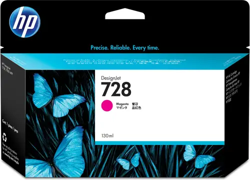 Cartucho de tinta DesignJet 728 magenta de 130 ml - Imagen 1