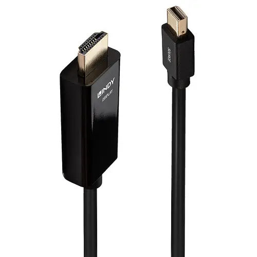 36926 adaptador de cable de vídeo 1 m HDMI tipo A (Estándar) Mini DisplayPort Negro - Imagen 1
