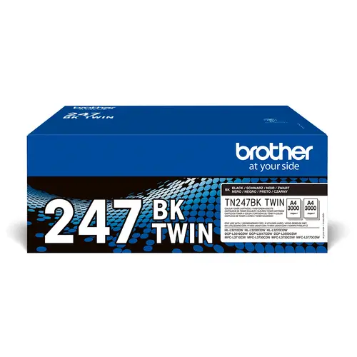 TN-247BKTWIN cartucho de tóner 2 pieza(s) Original Negro - Imagen 1