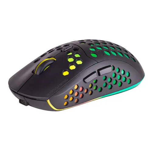 MMW3, Ratón Gaming Inalámbrico, RGB Flow, Ultraligero 79g, 3200DPI, Negro - Imagen 4