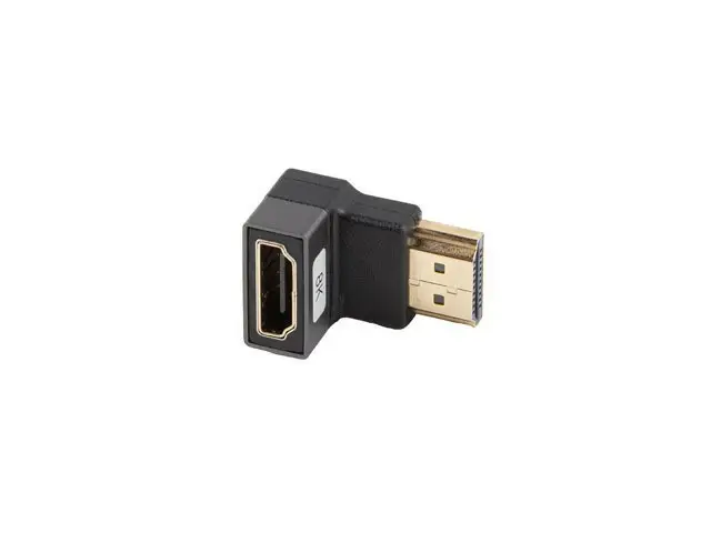 AD-HDMI-07 adaptador de cable de vídeo HDMI tipo A (Estándar) Negro, Plata