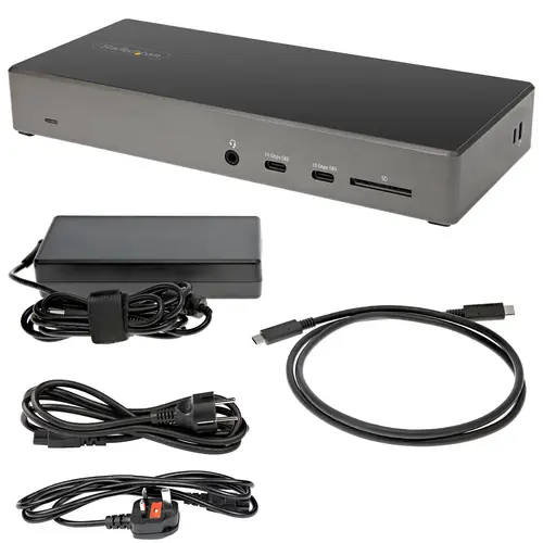 Dock USB-C - Docking Station USB Tipo C para 3 Monitores de 4K - con 100W de Entrega de Alimentación PD - Modo Alt DP 1.4 y DSC - 2x DisplayPort 1.4/HDMI 2.0 - 6xUSB - Windows o Chrome - Imagen 8