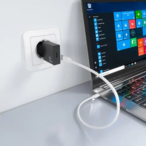 Cargador Ultra Delgado GaN 30W, 1xUSB-C PD3.0, Negro - Imagen 5