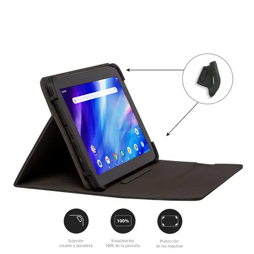 FUNDA UNIVERSAL TABLET DE 9.7 A 10.5" NEGRA - Imagen 2