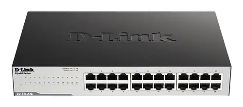 GO-SW-24G No administrado L2 Gigabit Ethernet (10/100/1000) 1U Negro - Imagen 1