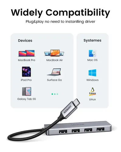 70336 hub de interfaz USB 3.2 Gen 1 (3.1 Gen 1) Type-C 5000 Mbit/s - Imagen 11