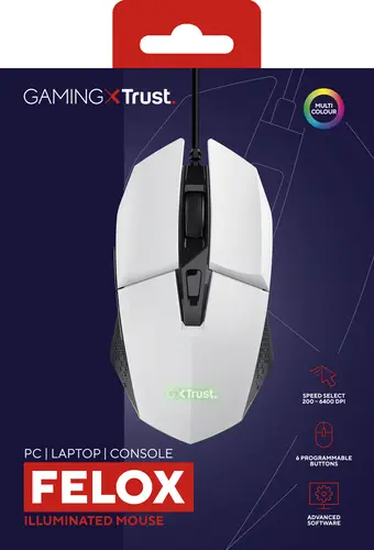 GXT 109W Felox ratón Juego mano derecha USB tipo A Óptico 6400 DPI - Imagen 7