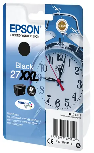 Alarm clock Singlepack Black 27XXL DURABrite Ultra Ink - Imagen 2