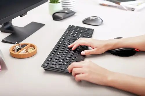 KW 9100 SLIM teclado Universal RF Wireless + Bluetooth QWERTY Español Negro - Imagen 10