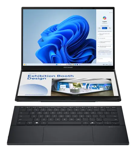 Zenbook Duo OLED UX8406CA-QL336W - Ordenador Portátil 14" WUXGA (Intel Core Ultra 7 255H, 32GB RAM, 1TB SSD, Arc 140T, Windows 11 Home) Gris Tintero - Teclado QWERTY español - Imagen 2