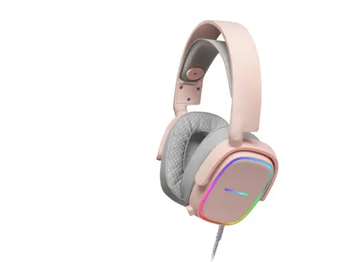 MHAX Rosa, Auriculares Gaming RGB, Micrófono Extraíble, HiFi, Compatibilidad Multiplataforma - Imagen 4