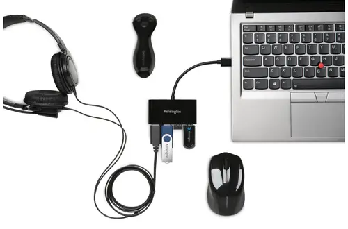Hub USB 3.0 de cuatro puertos UH4000: negro - Imagen 3