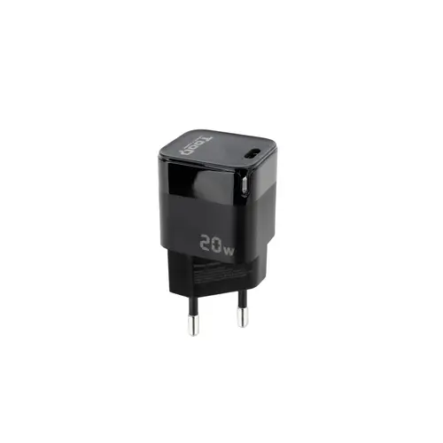 TQWC-PD20 cargador de dispositivo móvil Universal Negro Corriente alterna Carga rápida Interior - Imagen 1