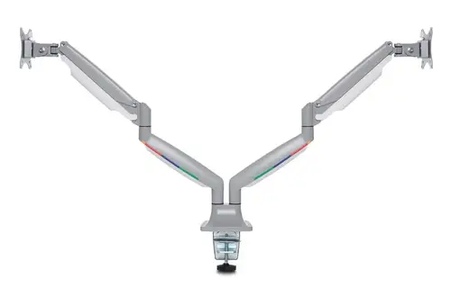 Brazo SmartFit® de altura ajustable con controles de un solo toque para dos monitores - Imagen 3
