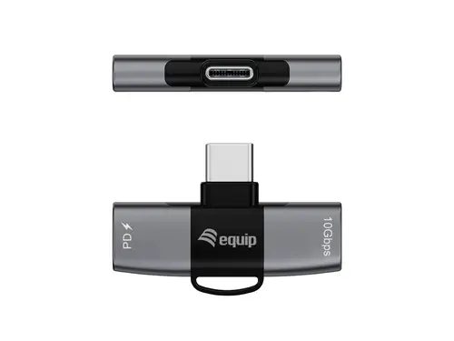 133479 cambiador de género para cable USB-C 2 x USB-C Gris - Imagen 2
