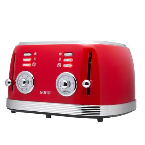TOS-SS-5465 tostadora 6 4 rebanada(s) Rojo - Imagen 2