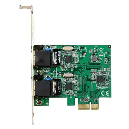 Adaptador Tarjeta de Red NIC PCI Express PCI-E de 2 Puertos Ethernet Gigabit RJ45 - Imagen 2