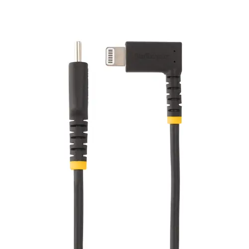 Cable de 1m USB-C a Lightning - Cable USB 2.0 a Lightning Acodado - Cable USB Tipo C a Lightning - Cable de Carga - Cable Lightning con Certificación MFi para iPhone - Imagen 2