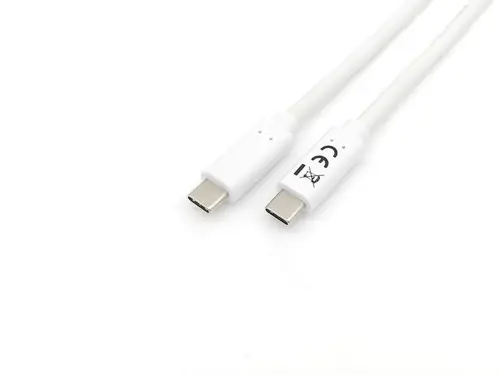 128362 Cable USB 3.2 Gen 1 C a C , M/M , 2,0m, PD 60W, 5Gbps, Blanco - Imagen 5