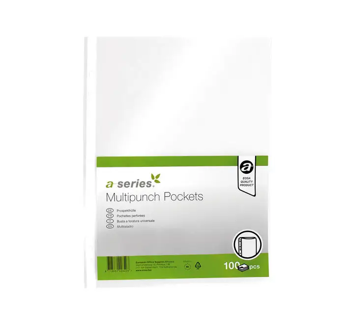 B. 100 FUNDAS PP A4 11T A-SERIES 50M P/NAR AS0750