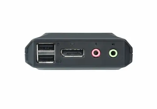 Switch KVM formato cable DisplayPort USB de 2 puertos selector remoto de puerto - Imagen 4