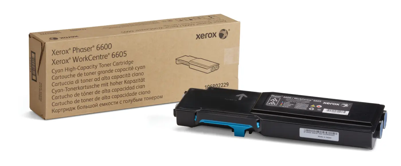 Cartucho de tóner cián de gran capacidad para Phaser 6600/WorkC..