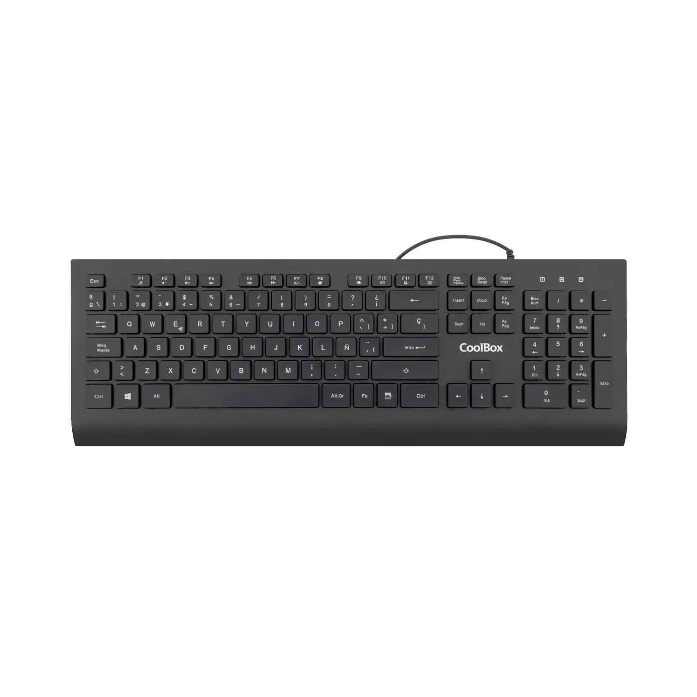 TECLADO USB TECLAS CHOCOLATE 1.8M DE CABLE 610G. SILENCIOSO
