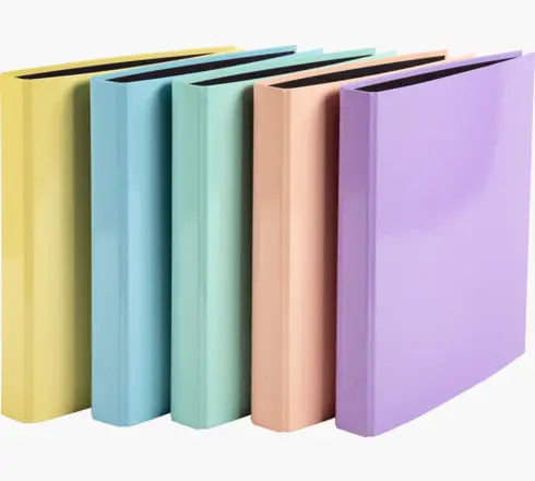 51560E carpeta de cartón A4 Azul, Coral, Verde, Mauve, Amarillo