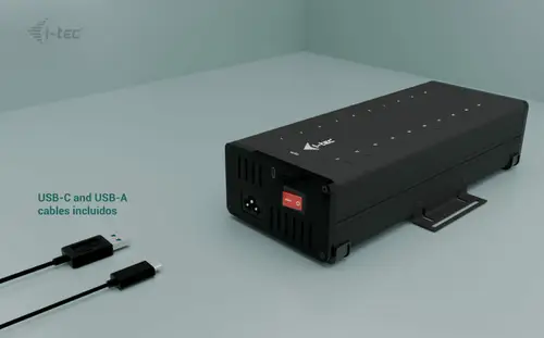 USB-C/USB-A Metal Charging + data HUB, 15W per port, 20x USB-C - Imagen 2