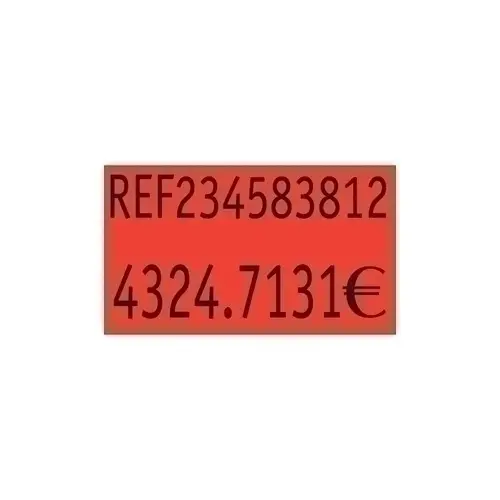 ETIQ.PRECIOS PRYSE 26x16 NARANJA